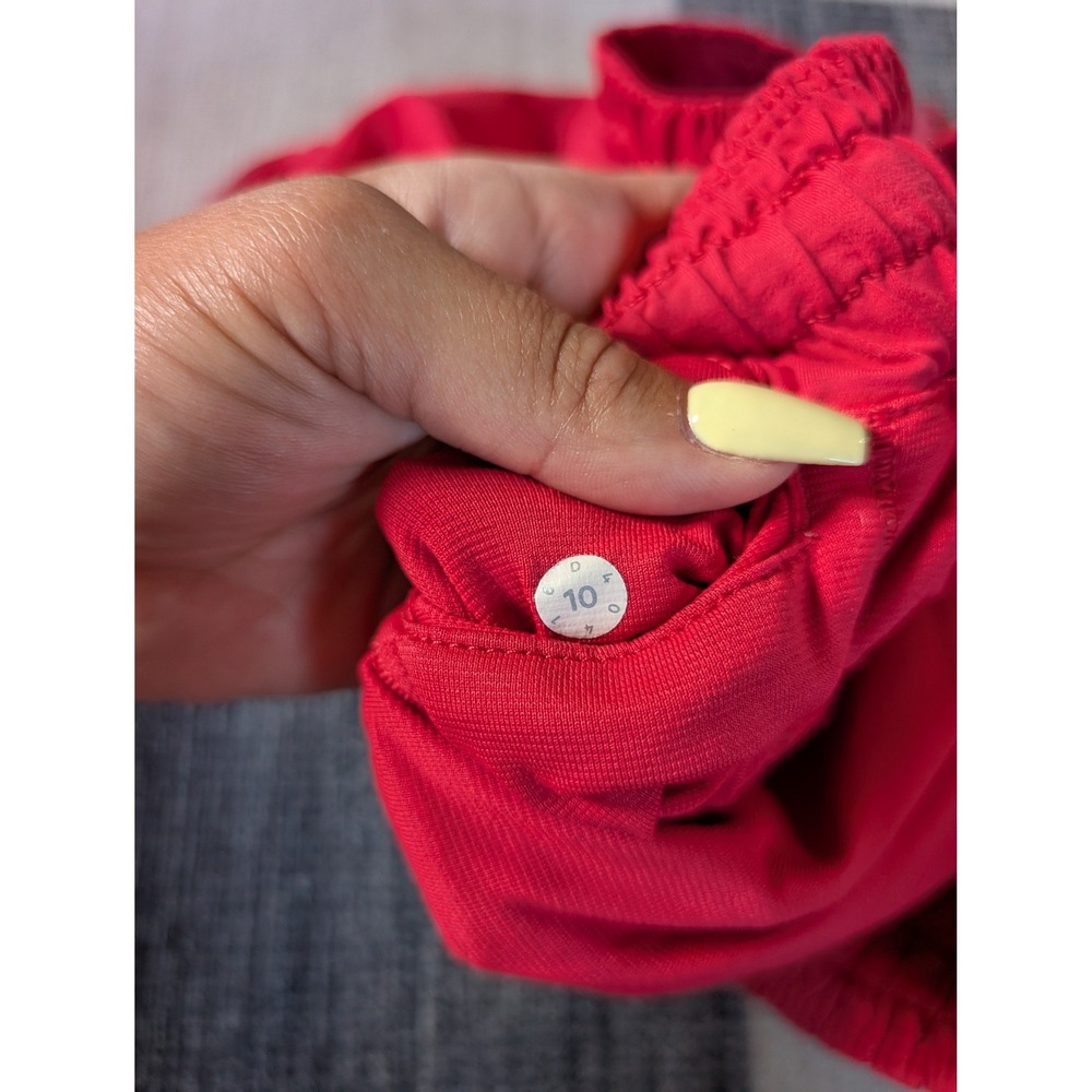Lululemon Hotty Hot High-Rise Lined Shorts Red Size 10 Athletic Running Gym - Picture 3 of 5